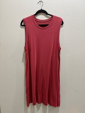 Sleeveless Soft Red Women's Dress